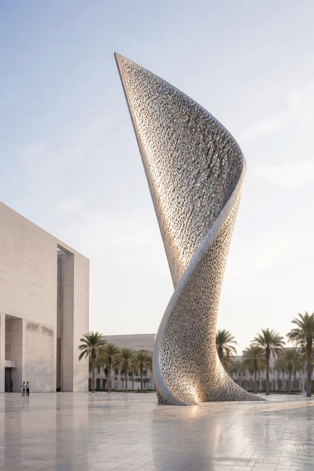 Monumental contemporary sculpture in a premium UAE public space