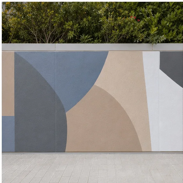 Protected mural surface detail after professional finishing treatment