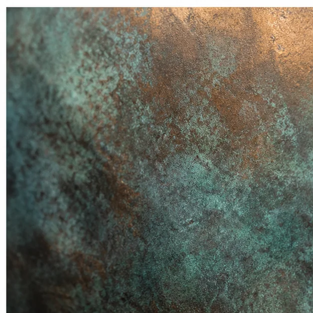 Bronze sculpture with a carefully developed chemical patina
