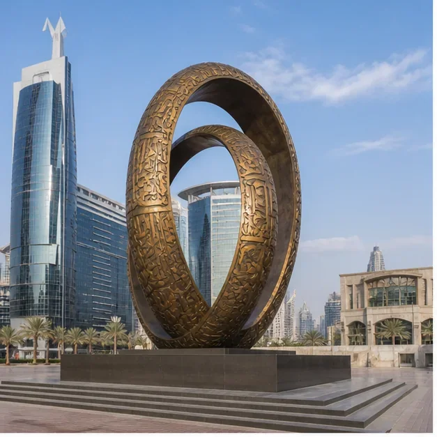Featured bronze sculpture project placeholder in a civic setting