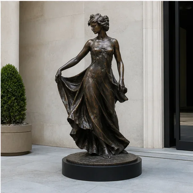 Featured bronze sculpture project placeholder showing figurative bronze craftsmanship