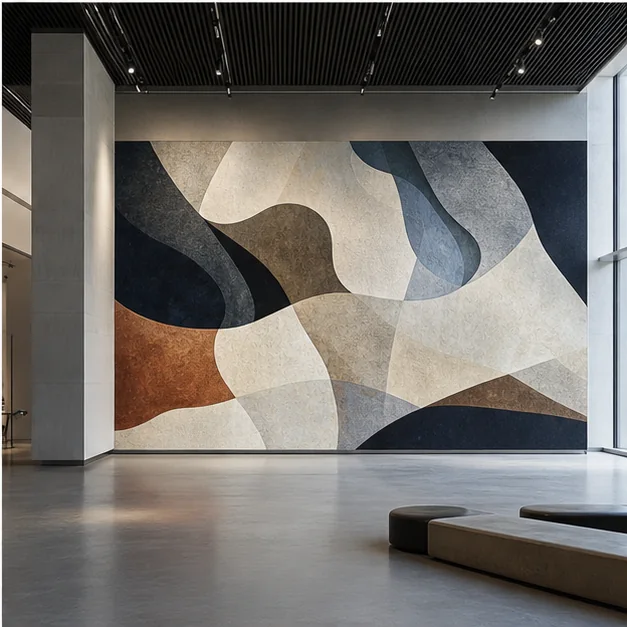 Contemporary street artwork in a UAE cultural and creative environment