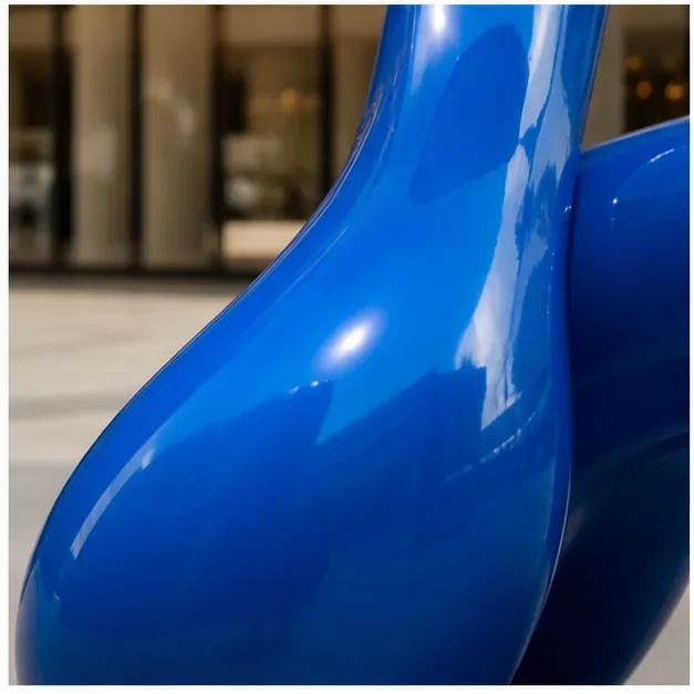 Colorful fiberglass sculptural finish detail