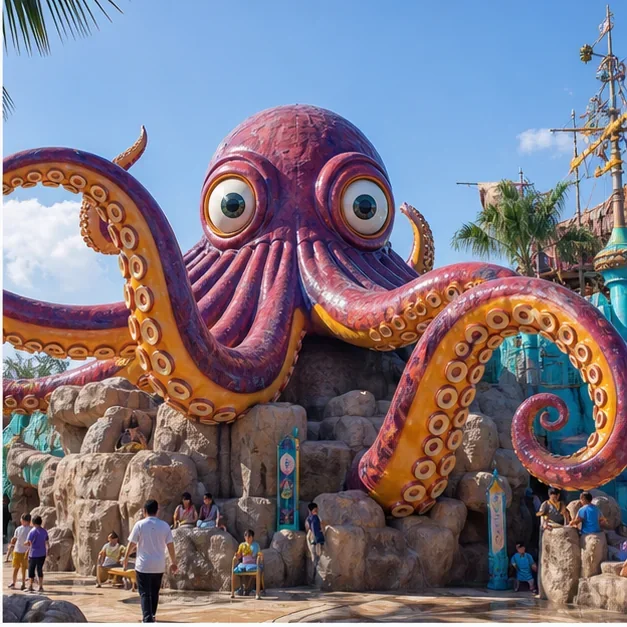 Featured fiberglass sculpture project placeholder in an entertainment environment