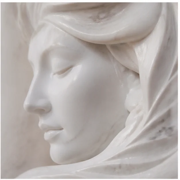 Marble face or carved detail