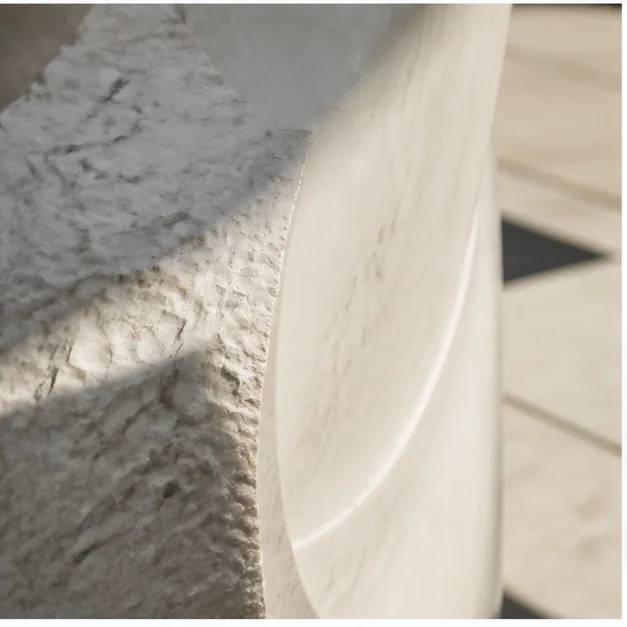 Close-up marble veining detail