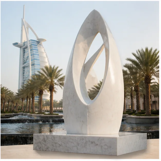 Featured marble sculpture project placeholder in a civic or heritage environment