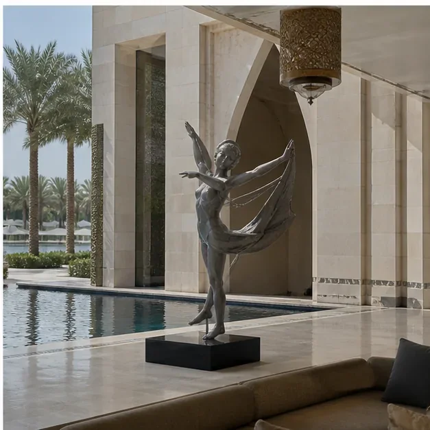 Maintenance of sculpture in a premium residential setting