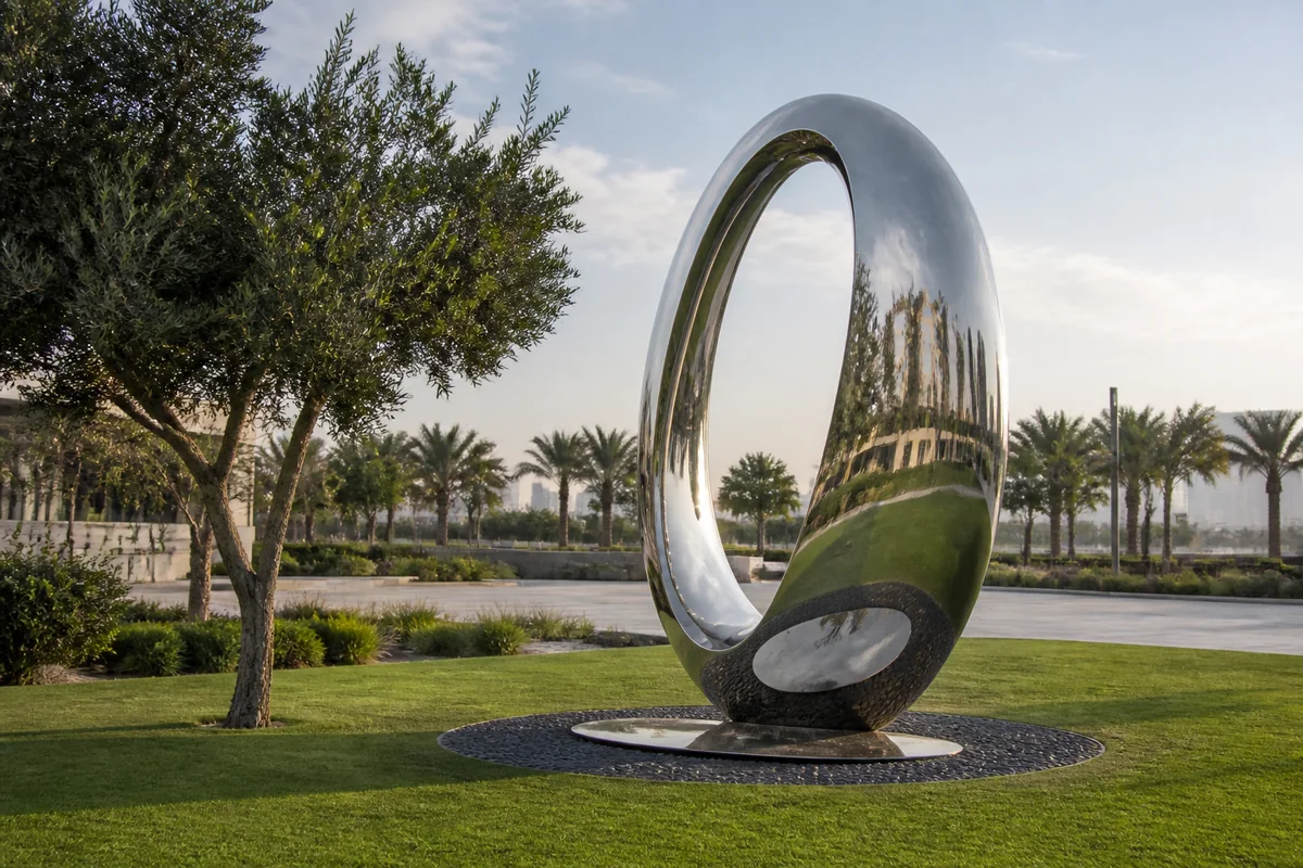 Public-facing sculpture in a UAE park
