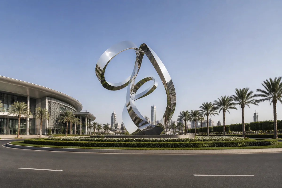 Sculpture designed for a UAE roundabout