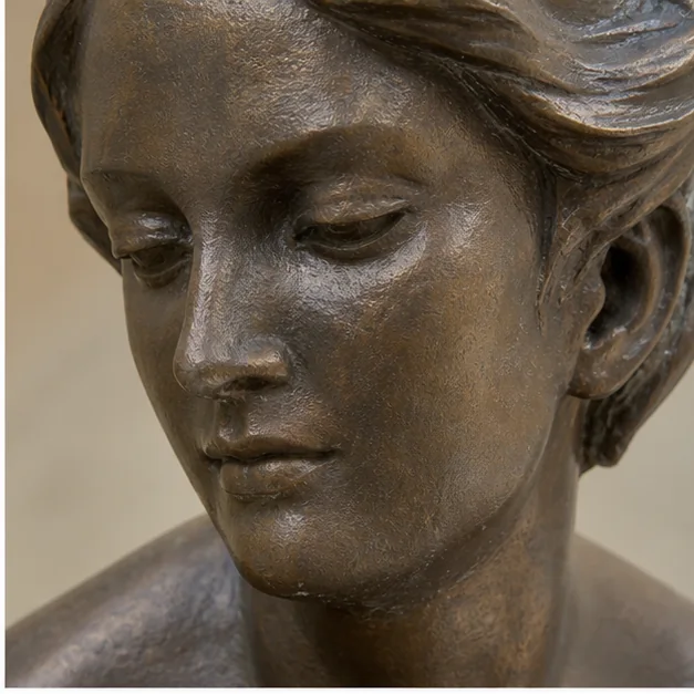 Professionally cleaned and restored sculpture surface after maintenance