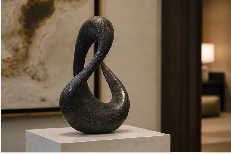 Small decorative sculpture in a premium interior