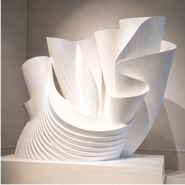Finished large-scale Styrofoam sculpture presented as a professional artwork