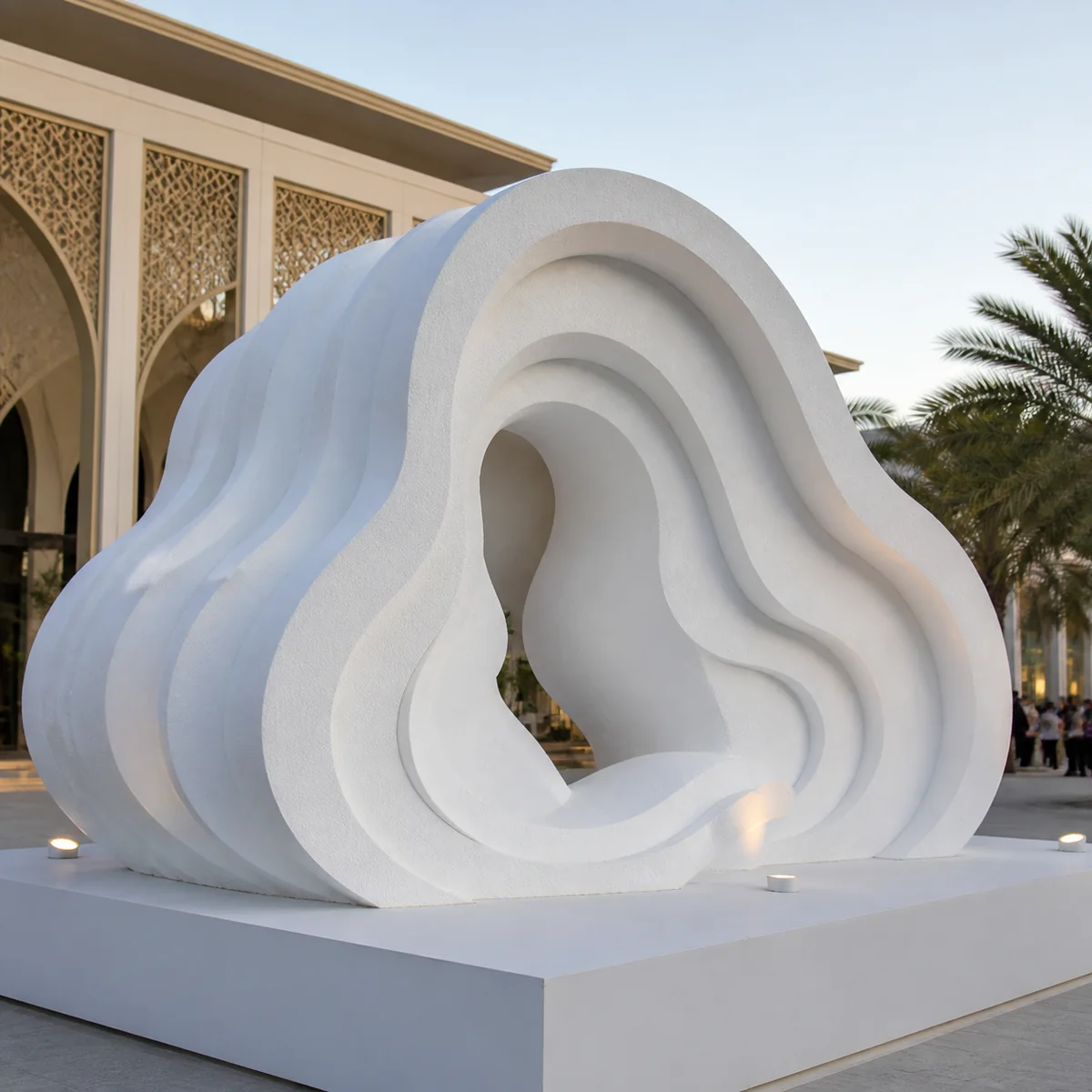 Large-scale temporary sculpture with a professional finish